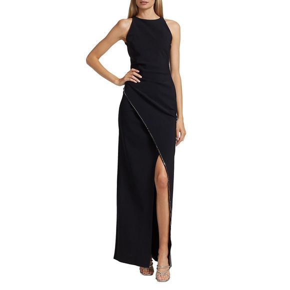 Chiara Boni La Petite Robe Liwen Embellished-Trim Gown MSRP: $1090 Size: 8 - Picture 2 of 11